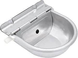 Automatic Stainless Steel Water Bowl – 2L Capacity | Float Valve Livestock Drinker for Cow, Goat & Sheep